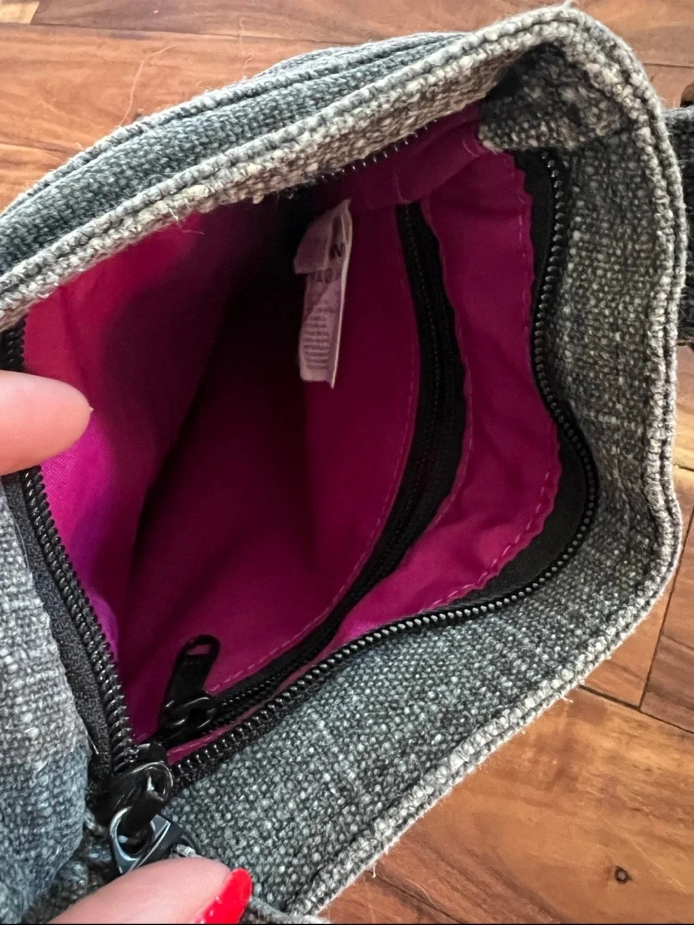 Dakine Heathered Gray Adjustable Crossbody Purse Utility Streetwear